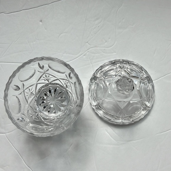 Crystal sugar&cream set on crystal dish - Picture 6 of 7